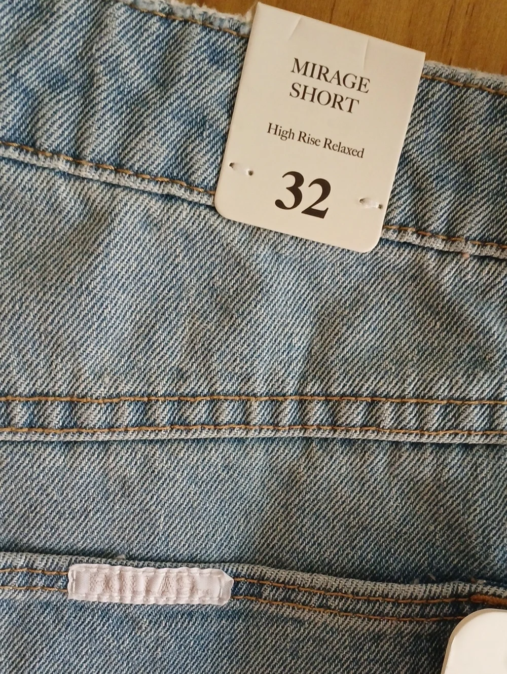 Rollas Mirage High Rise Relaxed Denim Shorts - 32